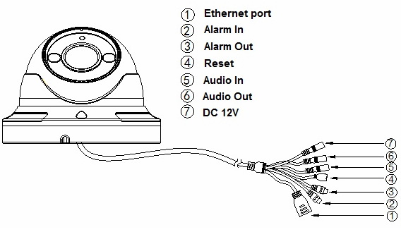 SC69 series IP Dome Camera Interfaces